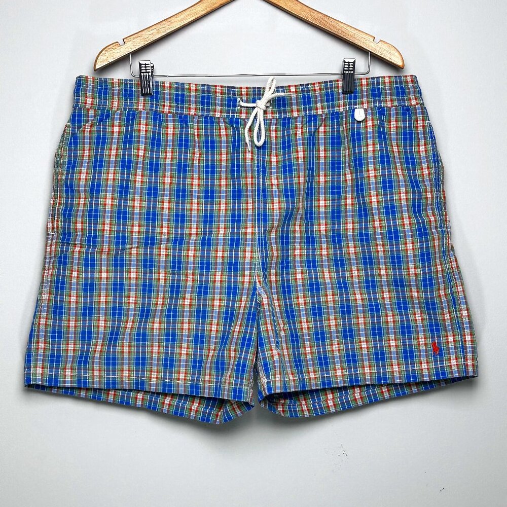 Polo Ralph Lauren Classic Plaid Swim Trunks XL